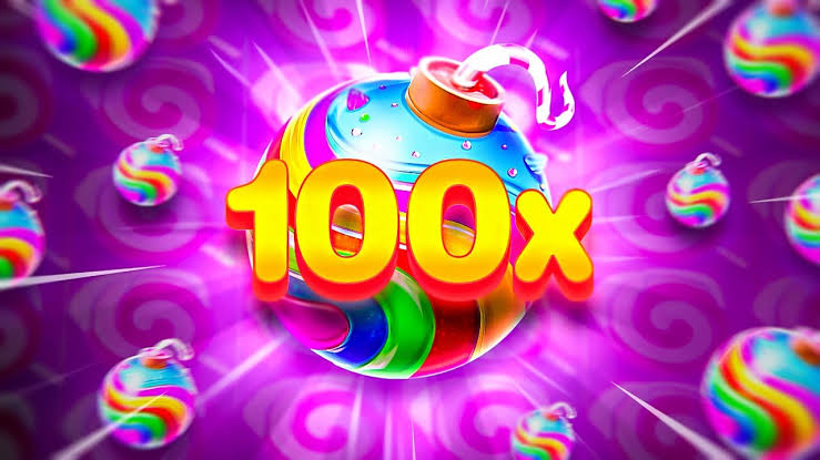 Multiplicadores de Sweet Bonanza alcanzando x100 durante la ronda de giros gratis