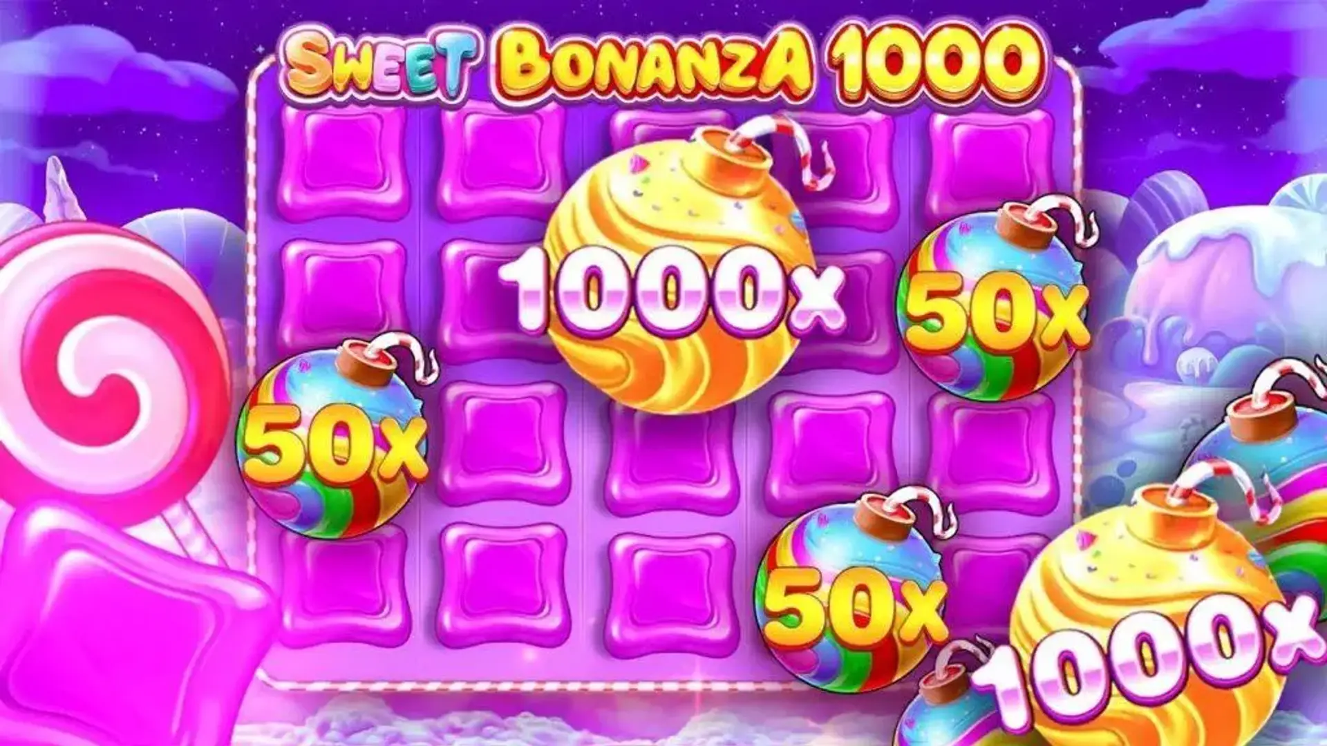 Mecánica de cascadas de Sweet Bonanza con símbolos explotando y nuevos cayendo